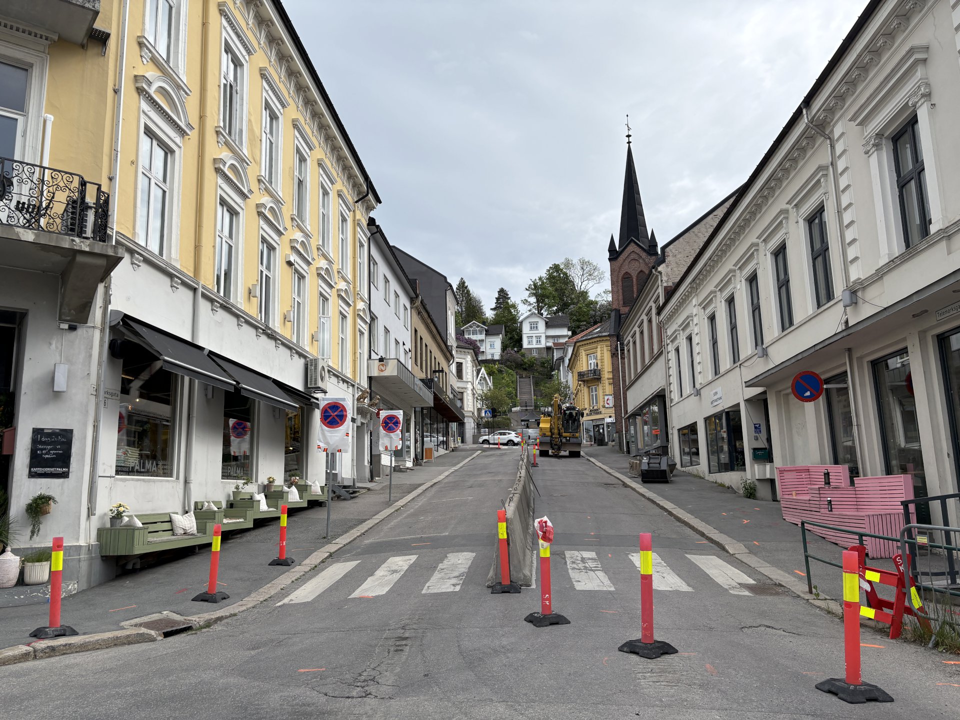 bilde av bygate i Skien