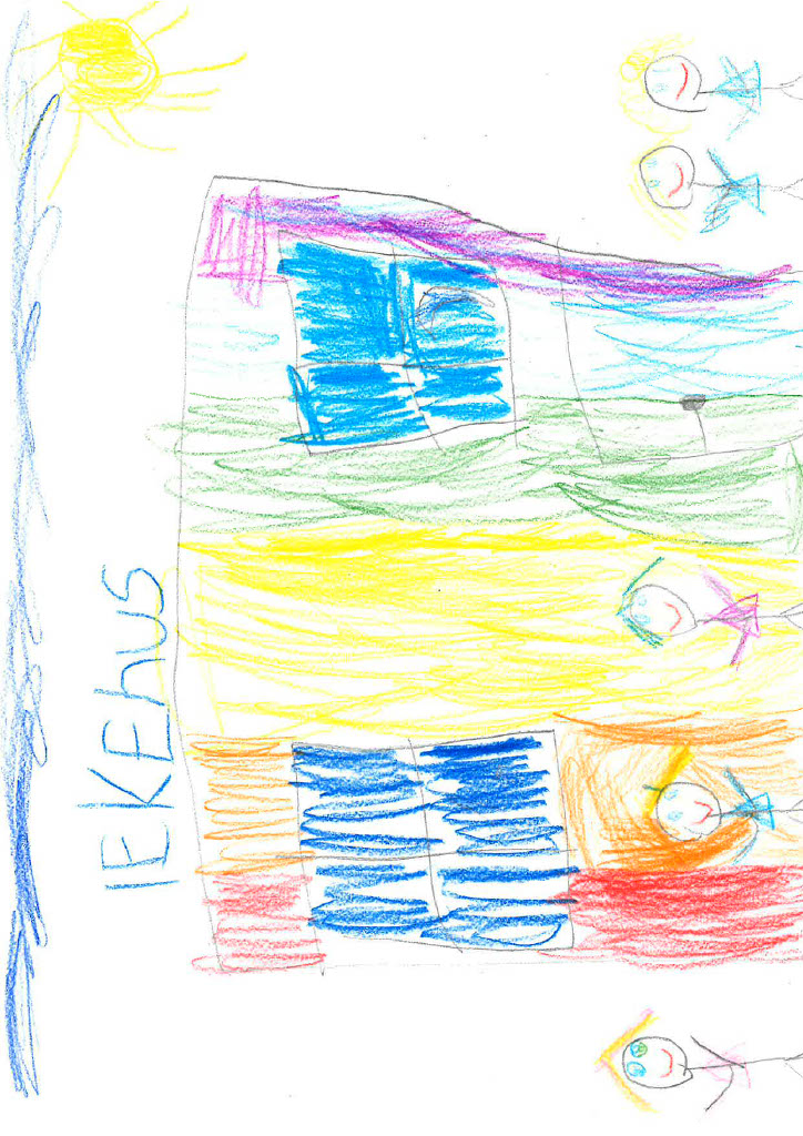 tegning av hvordan drømmeuterommet på skolen kan være