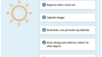 Norge på hudkrefttoppen
