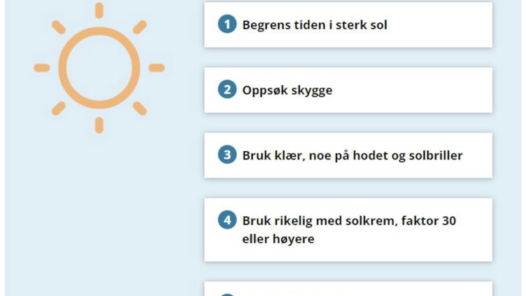 Norge på hudkrefttoppen