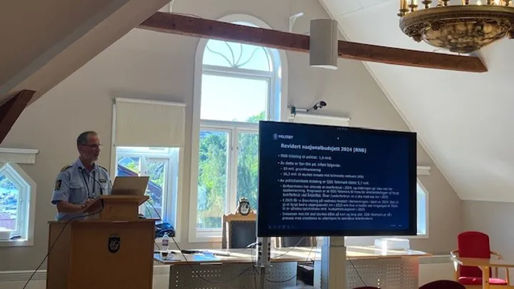 Dag Størksen fra GDE Telemark ga en status om ungdomskriminalitet i Grenland.