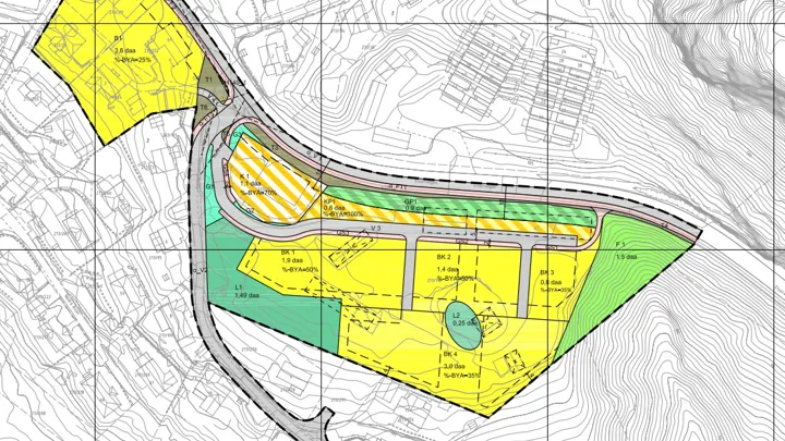 kart som viser området på Åfoss