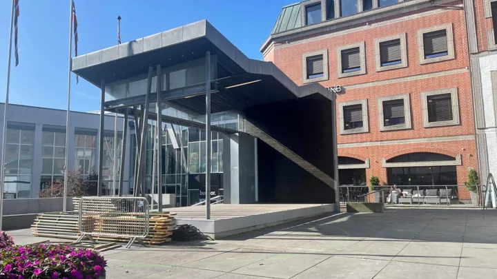 Bilde av Handelstorget i Skien