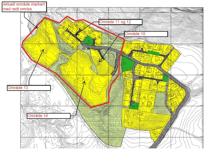 Eikhaug Kart Over Området