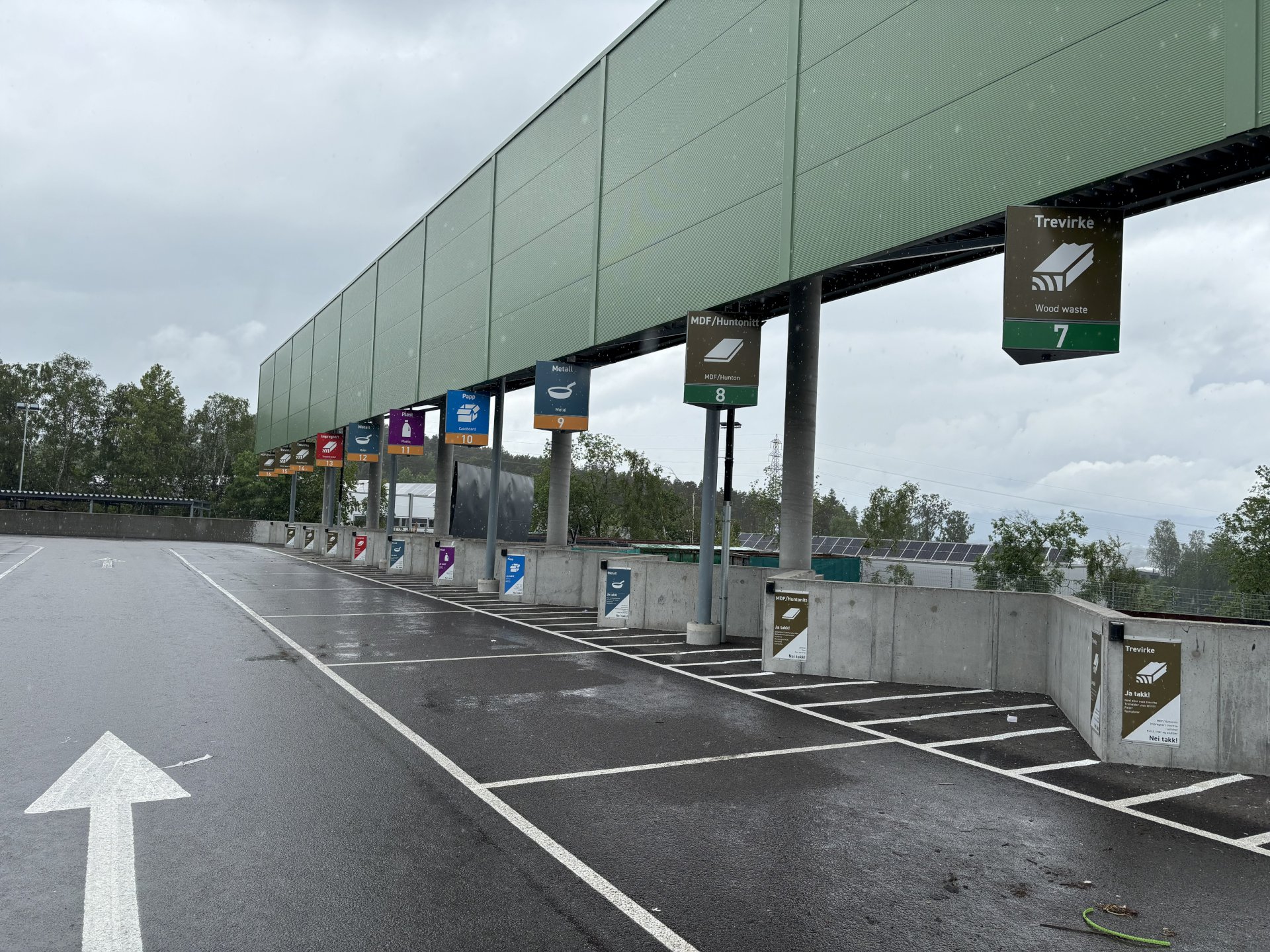 Bilde fra gjenvinngsstasjonen på Rødmyr.