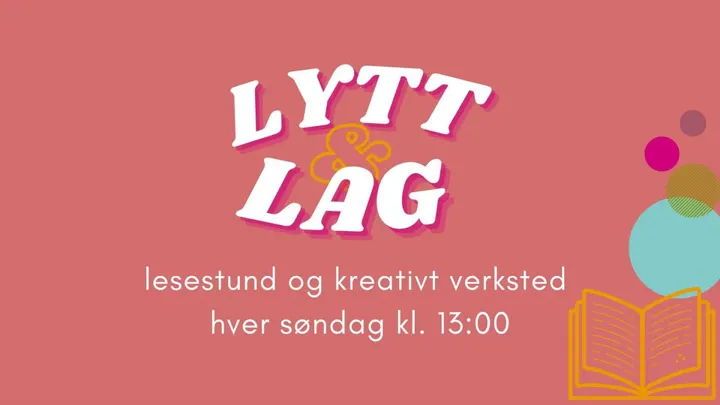 Lytt og lag. Søndager kl. 13:00. Gratis og åpent for alle.