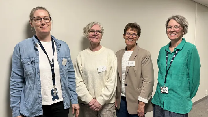 bilde med Elin Sanden, Gry Ballestad, Kari Sæthre og Vigdis Aaltvedt