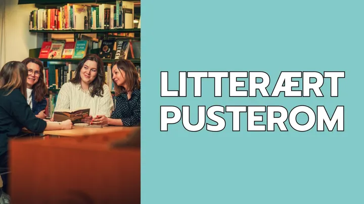 Litterært pusterom. Bilde av samlesning.